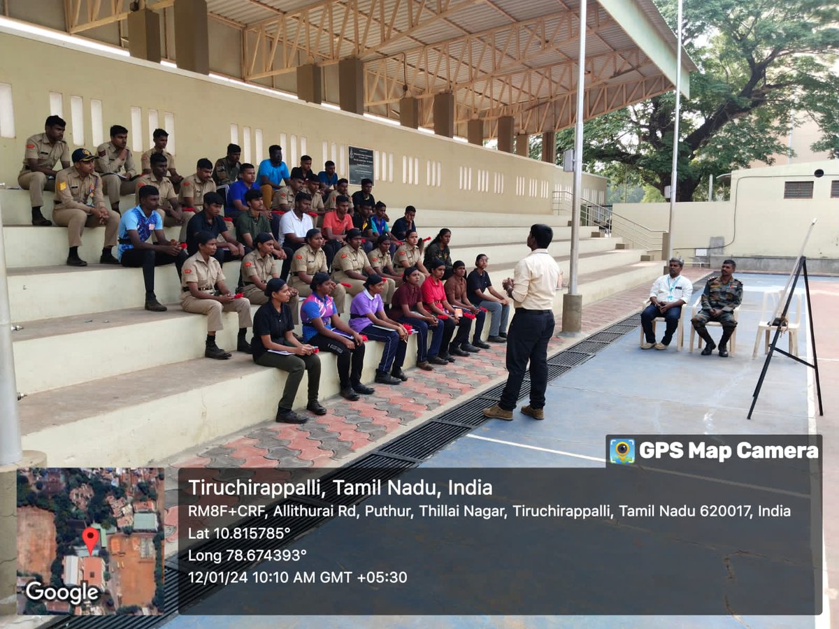 NCCRockfort's tweet photo. Cdts of Saint Joseph's College and Bishop Heber College under 2 (TN) Bn NCC Trichy conducted a seminar cum workshop in their respective campus on Skill development amongst youth on the occasion of National Youth Day - Vivekananda birthday on 12 Jan 24 https://t.co/oVWEkWZXuN