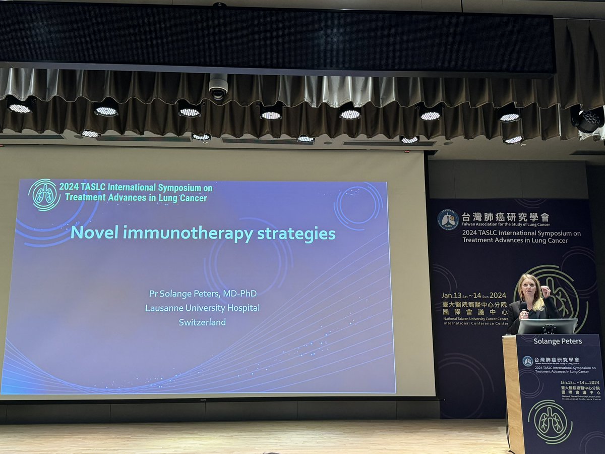 herbloong's tweet photo. An excellent overview of #novel #IO strategies in #lungcancer by the amazing @peters_solange! A concise yet comprehensive whirlwind tour of this ever evolving field! @TaslcTw #TASLC24 @IASLC @myESMO #LCSM https://t.co/t2vfrgDp6l