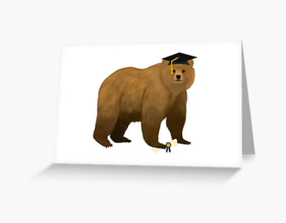 MascotDesigns1's tweet photo. Thanks to the BEAR fan who bought a greeting card with our bear graduating π»π
Shown on a greeting card (makes a perfect thank you card for other gifts received)
other products/mascots too
#BuyIntoArt #Bears #GoBears #BearNation #BearGraduation #Graduation2024 #GraduationGifts https://t.co/QeccTnYjsA