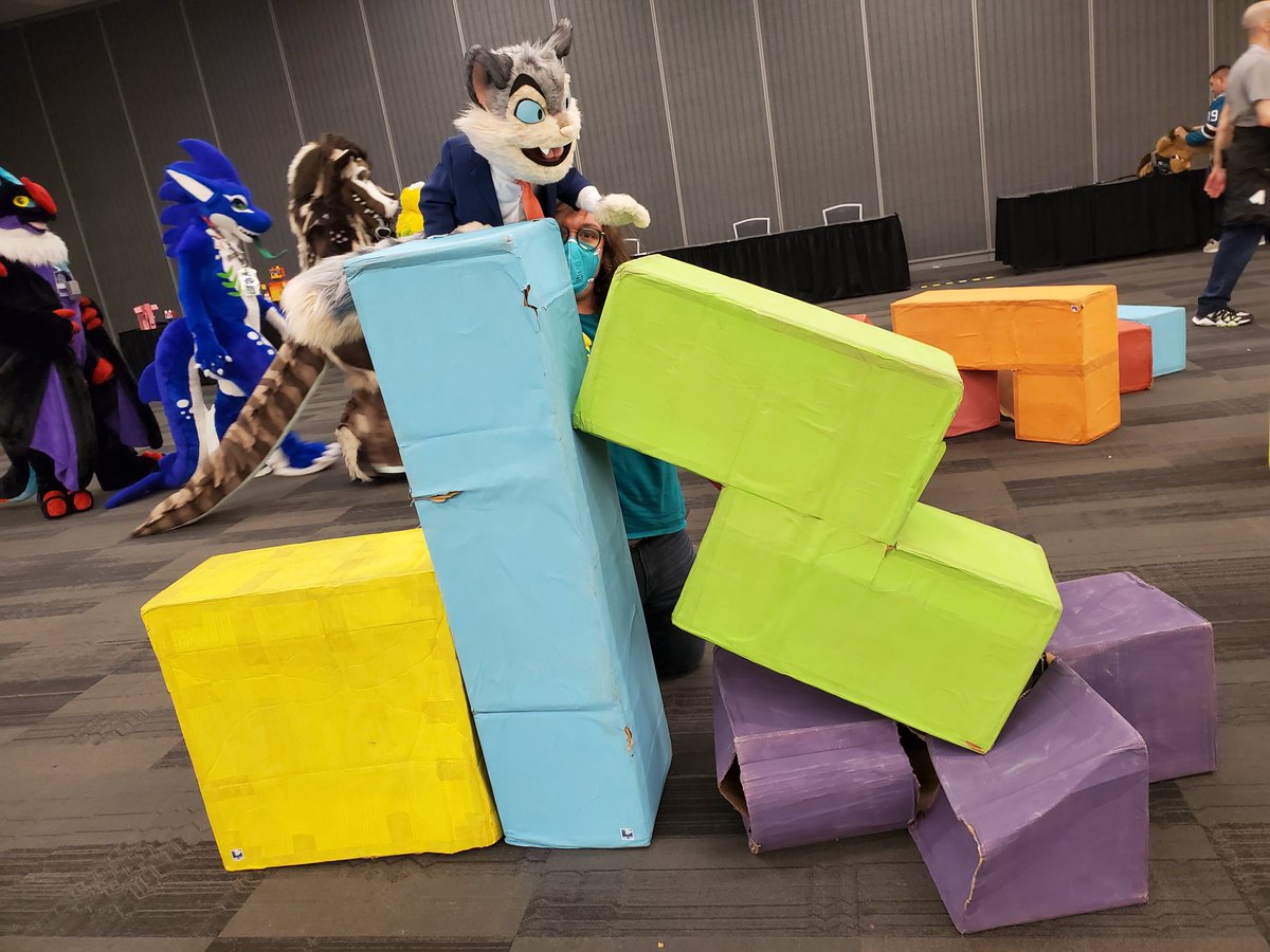 fablepaint's tweet photo. Rocky having a great time at #furc https://t.co/VVbtlhSqtC