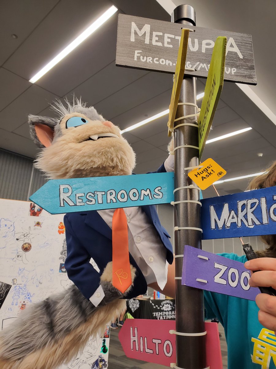 fablepaint's tweet photo. Rocky having a great time at #furc https://t.co/VVbtlhSqtC