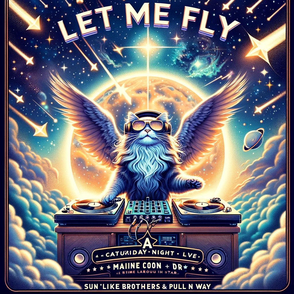 Saphoroth's tweet photo. Let Me Fly
by Sunlike Brothers & Pull n Way
@ Caturday Night LIVE
https://t.co/VtlboDR0gJ

****************************************
#daCAT
#GrumpyCatCoin
#WeDaCat
#ForeverDaCat
_____________________

#GrumpyRadio #CaturdayNightLIVE
#Saturday #Music #Charts #Talk
#memecoin #memecoins #meme
#DOGE #SHIB #PEPE
#Bitcoin  #Ethereum #LINK
#web3 #Crypto #cats