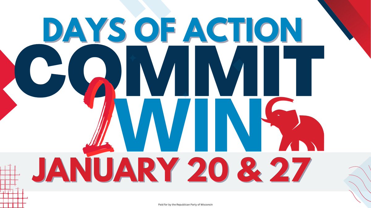 lesliehubertwi's tweet photo. We are excited to kick off 2024 with action! 🎇Help us kick it off Right >> https://t.co/6XrP5F2uvk 
#BeatBiden @WisGOP @GOP https://t.co/5uJZWDMZMO
