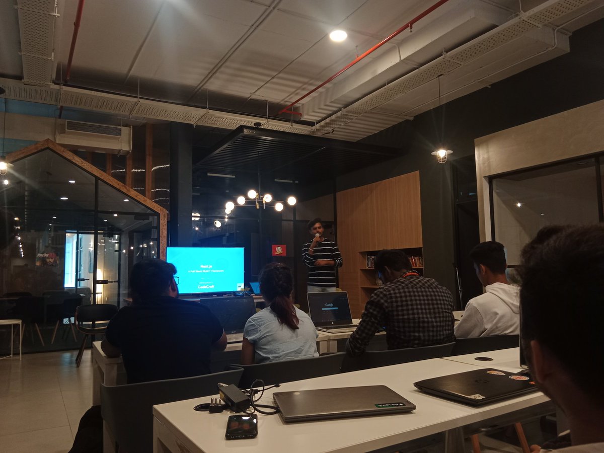 rocksta_r7's tweet photo. Excited to attend the Full Stack React Framework workshop at @UniCourtInc   on January 14, 2024, hosted by @nikhilnayak3473 . Passionate about mastering the intricacies of web development and looking forward to gaining valuable insights from this immersive session. #FullStackReac https://t.co/YlBVmxscE4
