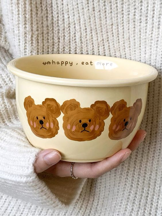 cute bear bowl