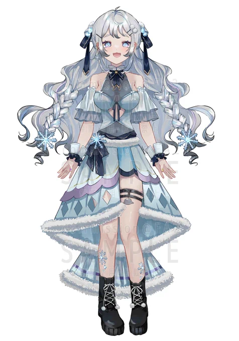 お仕事報告Hania Beom様(#HaniaBeom)のご依頼にて、Vtuber活動用のお姿をデザイン担当させて頂きました北極やアザラシをイメージしたデザインとなっております～!ぜひ応援の程よろしくお願いいたします 