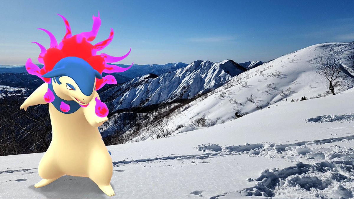 RoodanGO's tweet photo. 雄大なヒスイの自然に抱かれて🏔️
#ヒスイバクフーン #大日ヶ岳
#ARofTheDay #MyFavARMonday
#PokemonGO #NianticAR
#GOsnapshot #PokemonGOAR
#ポケモンと旅した https://t.co/UUWmn7Te96