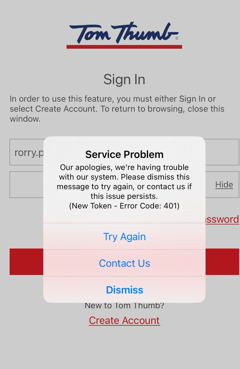 RorryPhillips1's tweet photo. I’m about fed up with @TomThumb_Stores  online orders. They often leave items off order and charge anyway.  Then on many occasions, when you try to complain or file for a refund, their app doesn’t work. https://t.co/bvjkEvd382