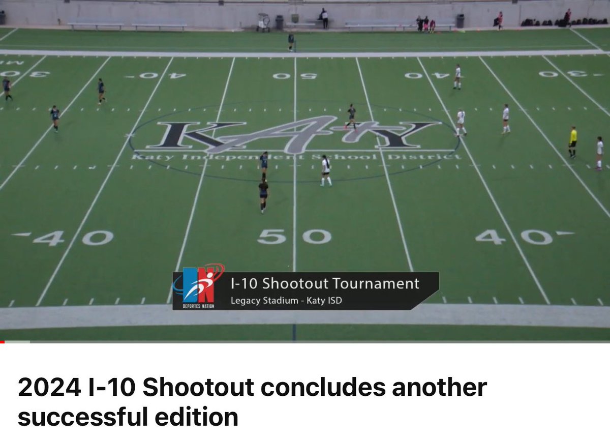 deportesnation's tweet photo. Final coverage of @i10shootout for 2024.  Looking forward to next year.  Thank you I-10 Shootout for another great year of competitive Girls High School Soccer. https://t.co/QIBsusWHOu