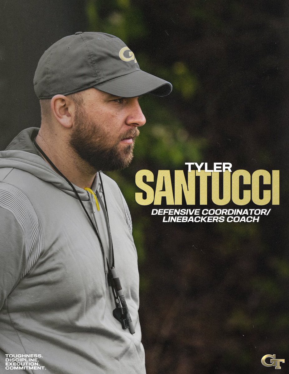 Welcome to the Flats, @CoachSantucci! 🔗 buzz.gt/FBstaff-240113