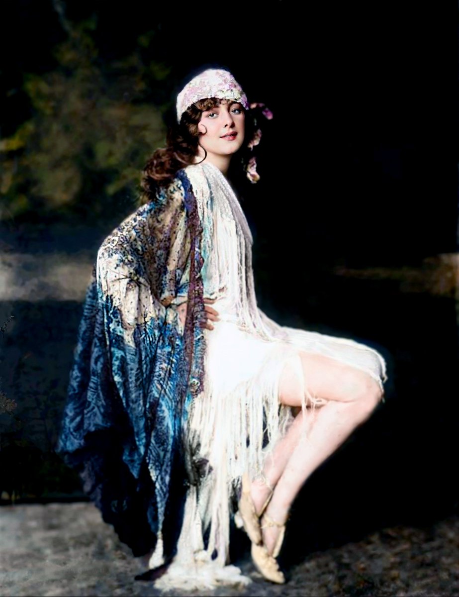 Billie Dove, enhanced by #magnificai 
And colorized by <a href="/palettefm/">Palette</a> 
Cleanup with photoshop to remove artifacts, and correct color

Billie Dove was discovered by Ziegfeld as a young teenager