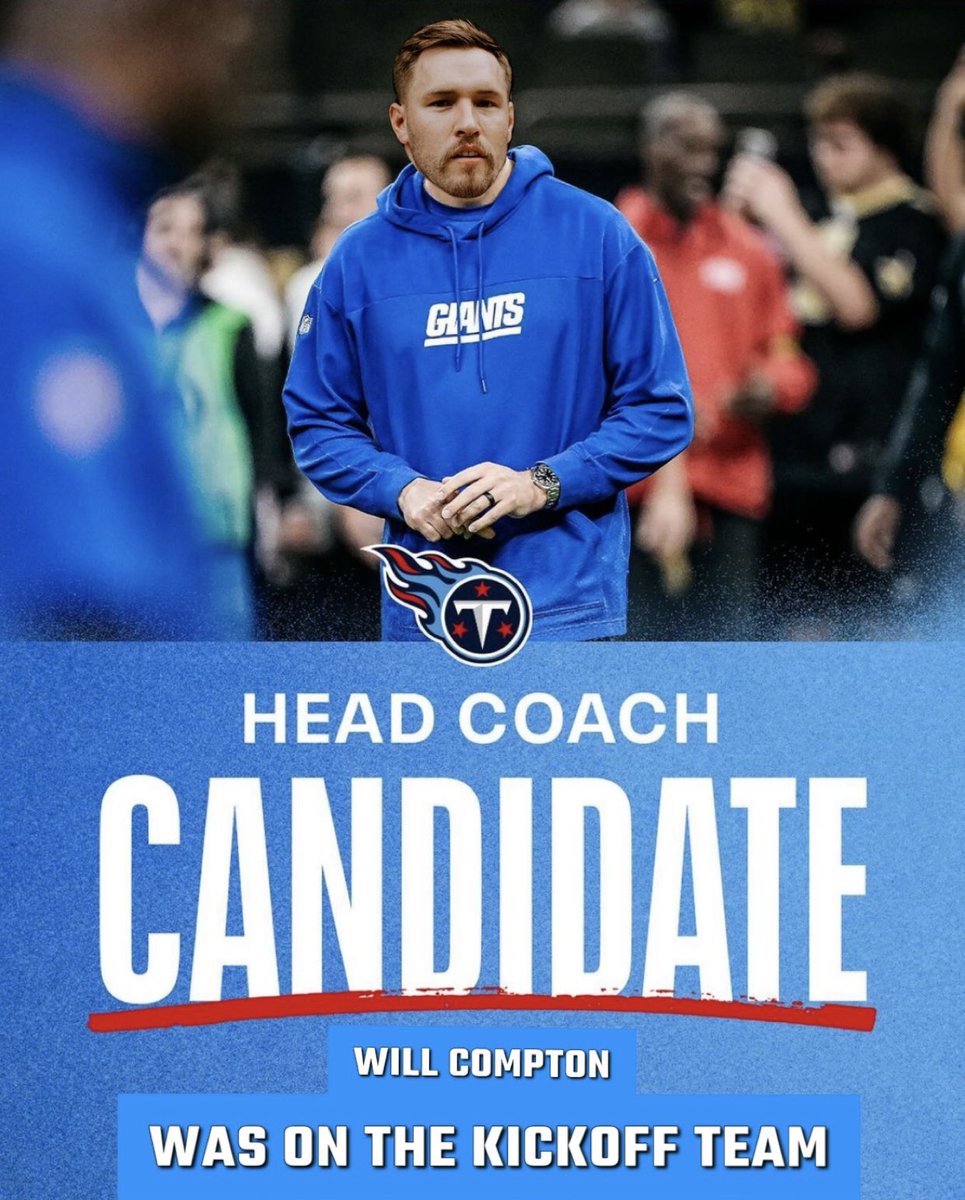 P_ondasheetz's tweet photo. @_willcompton is the top candidate to get the job in Nashville Via @AdamSchefter https://t.co/Rls0xq2PFG