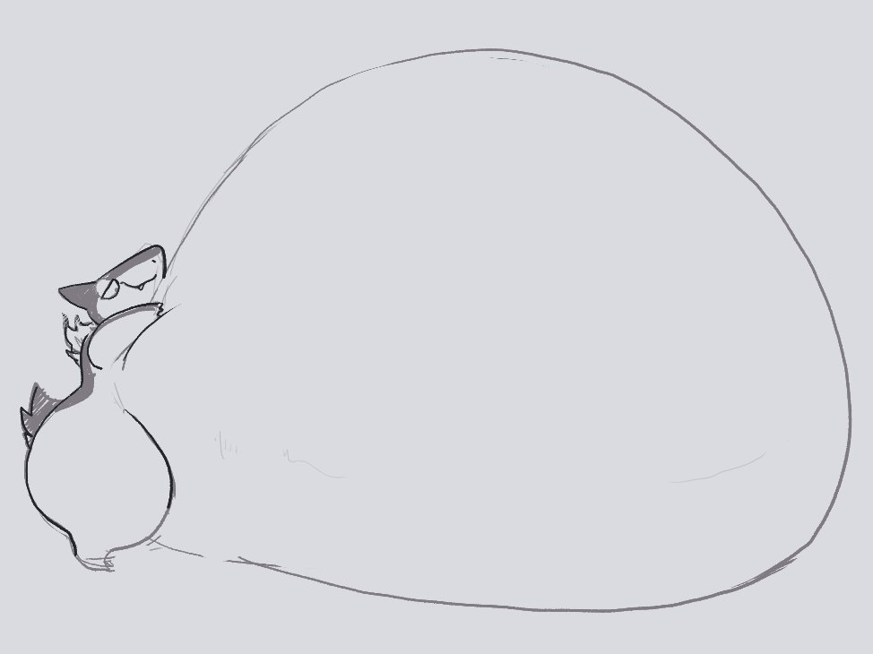 SpicyDingus's tweet photo. This typh is Very Pleased with their gut https://t.co/1VXlMU3X6e
