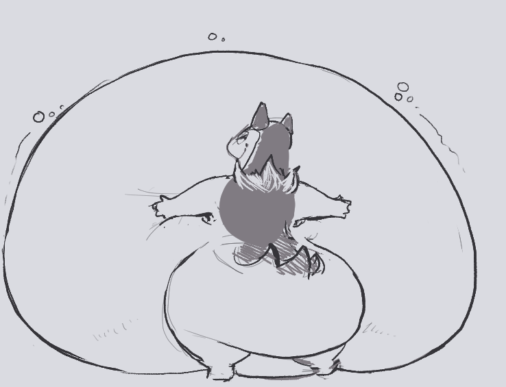 SpicyDingus's tweet photo. This typh is Very Pleased with their gut https://t.co/1VXlMU3X6e