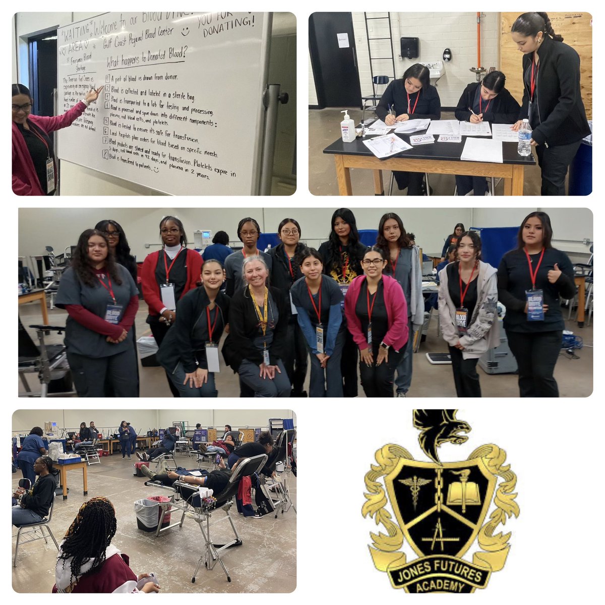 JonesFuturesHS's tweet photo. Thanks to everyone who supported this lifesaving cause. HOSA student organization surpassed their goal with 40 units collected! 

Special thanks to the @HisdSouth for their participation! @janet_jorozco @cultureED06 Together we can, whatever it takes, NO EXCUSES! https://t.co/EBevDEgtPC