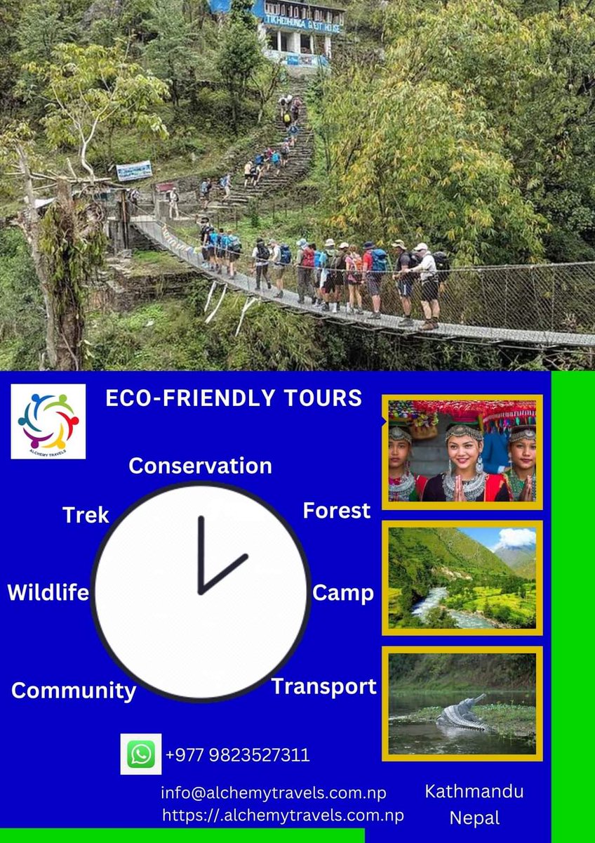 TravelsAlchemy's tweet photo. Eco-Friendly Tours in Nepal !

Please feel free to contact us. https://t.co/fEcXE4WuPm