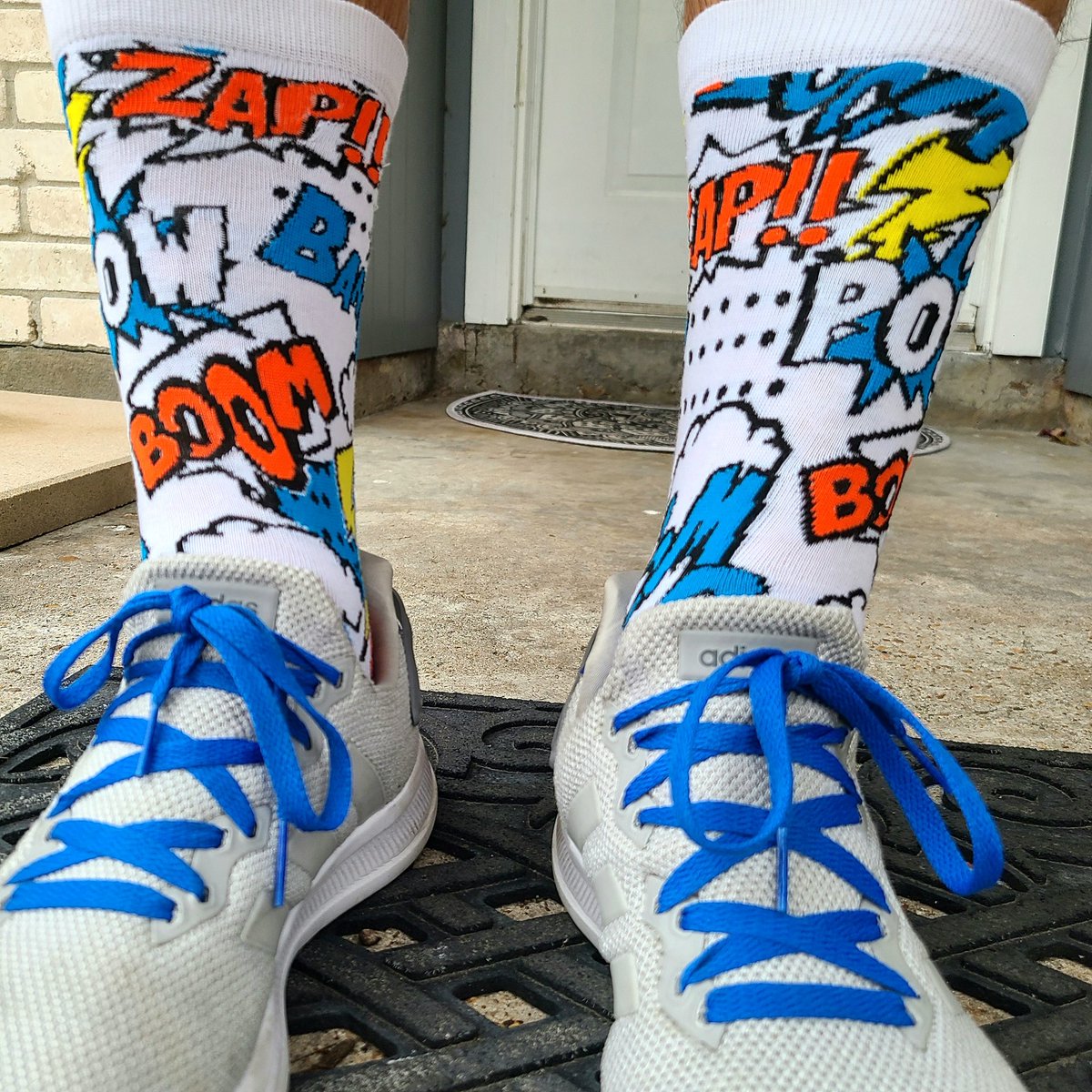 Cartoon socks & Adidas Lite Racer BYD 2.0 #cartoon #comicbook #lootcrate #lootwear #sharethewear @lootcrate @lootwear #popculture #socksofinstagram #ootd #shoesofinstagram #adidas @Adidas  #literacer #yesadidas #threestripes #threestripelife