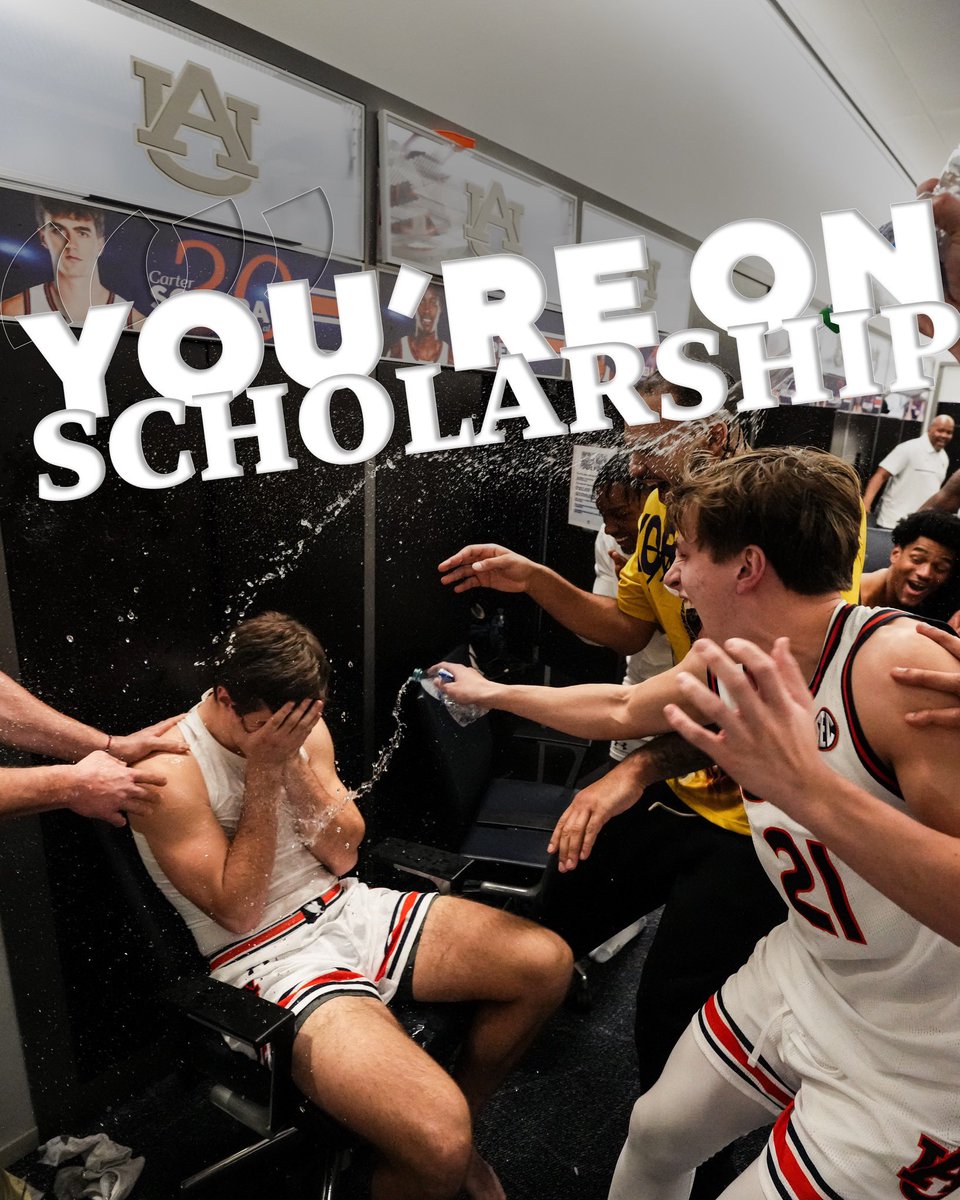 CBSSportsCBB's tweet photo. That moment when you earn a scholarship with @AuburnMBB 🥹 https://t.co/VU7VnWxX9l