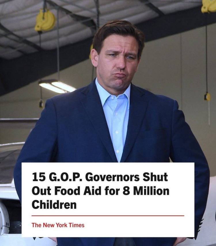 GramG46133627's tweet photo. #wtpBLUE #DemVoice1 #ProudBlue 
Florida opts out of $250 million in summer food aid for families a new federal program that’s designed to help low-income parents pay for groceries over the summer. Anything to hurt Floridians🤬 https://t.co/93ENliAF4V