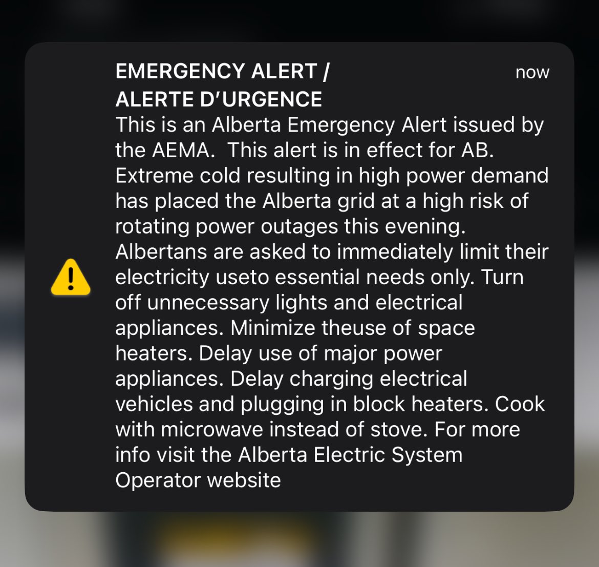 I don’t want to hear a fucking word about windmills and solar panels.