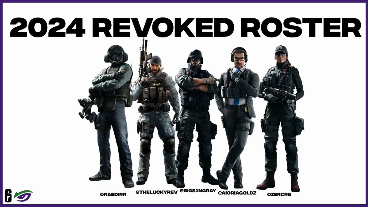 Revoked_Esports's tweet photo. Announcing our 2024 Main Roster

@raedirrr 
@theluckyrev
@BigSt1ngray 
@AioriaGoldZ 
@ZercR6 https://t.co/A0KgvPKWy6