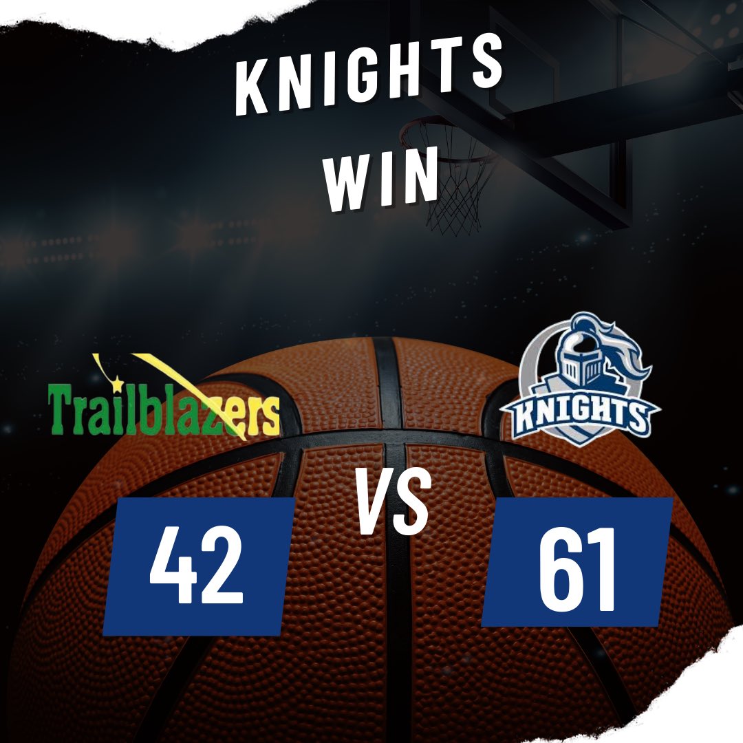 You Knights picked up another win on the road this after 61-42. Box score 

<a href="/ChrisWilkins05/">Chris</a> 31 points
<a href="/Bradkcaldwell1/">Brad Caldwell #0</a> 12 points and 12 rebounds, four steals
Jonathan Grant 5 points, 7 assists
<a href="/ZenaiDavis2024/">Zenai Davis</a>  8 points 3 blocks