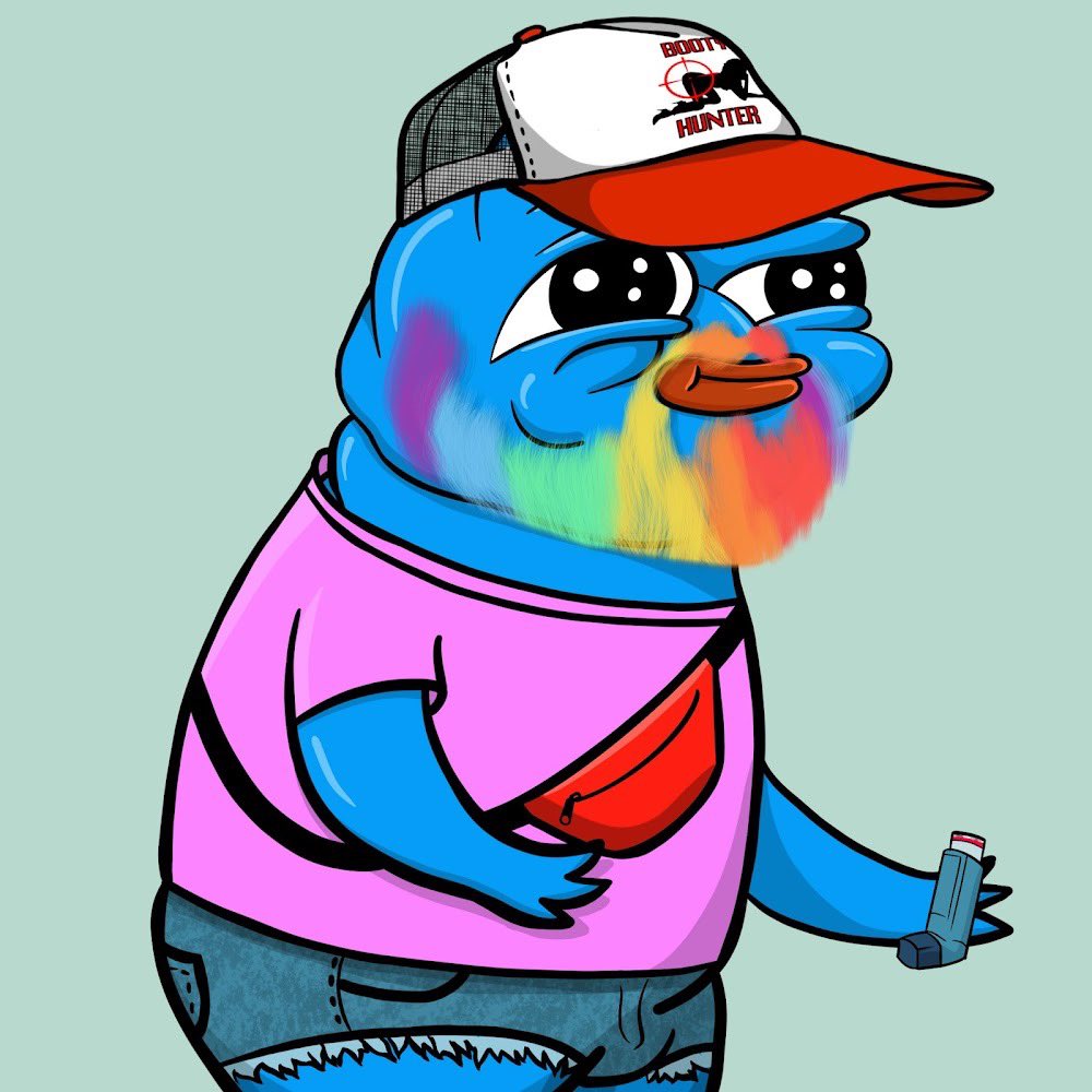 Just sniped this gorgeous specimen right here. Welcome home my asthmatic, blue ball’d, Booty Hunter friend. <a href="/ScoogisNFT/">Scoogis (FROG WIF $PEEN)</a> $PEEN