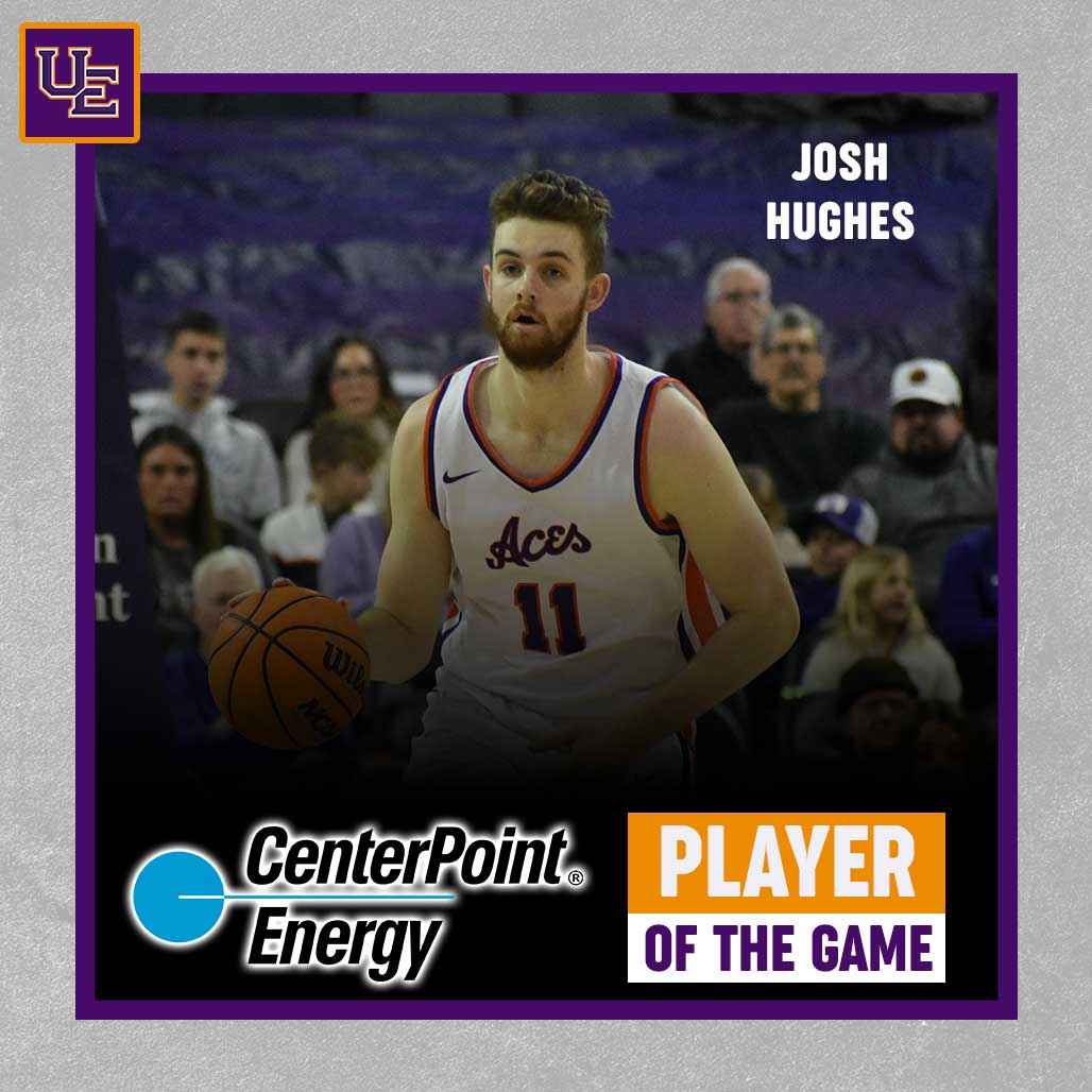 Josh Hughes scored a career-high 22 points and is tonight's CenterPoint Energy Player of the Game.

🏀 #ForTheAces