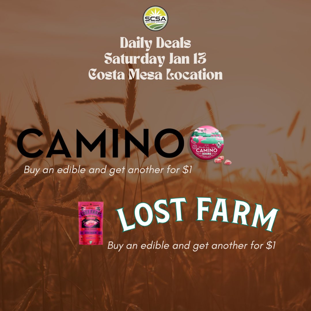 ScsaCosta's tweet photo. Camino/ Lost Farm: All Day
#caminoedibles #caminogummies #lostfarm #lostfarmgummies #lostfarmedibles #SCSA #southcoastsafeaccess
https://t.co/AGwulFPccF https://t.co/CsObAzrzA9