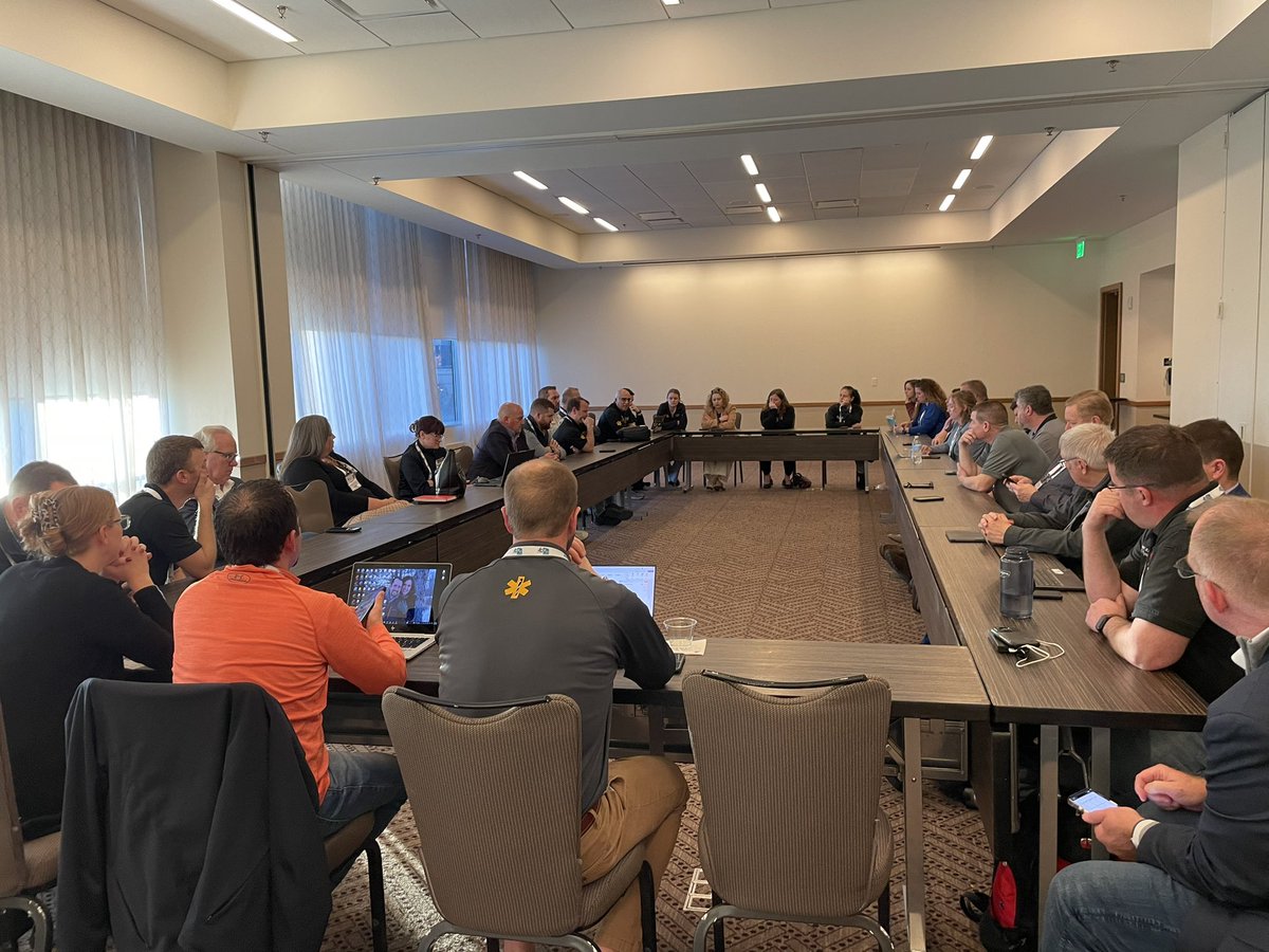 Great discussion at the Chapter meeting for the Great Plains Chapter. Multiple EMS faculty serve on the executive board of the NAEMSP Regional Chapter. #NAEMSP2024