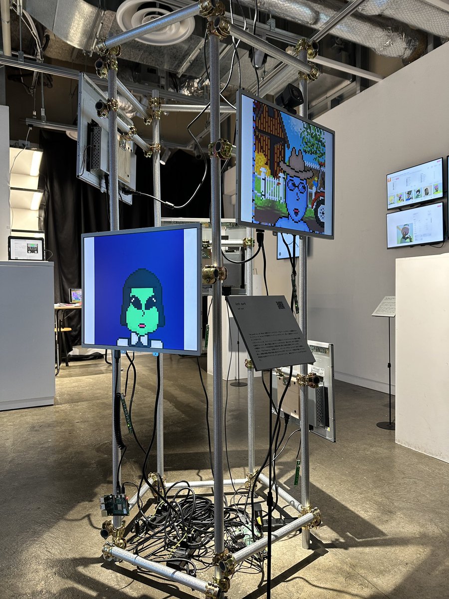 r21nomi_px's tweet photo. I made some stuffs with displays and pipes in Proof of X's exhibition at PARCO Shibuya.
#proofofx #DecodingPFP https://t.co/lN6MG7kHWN