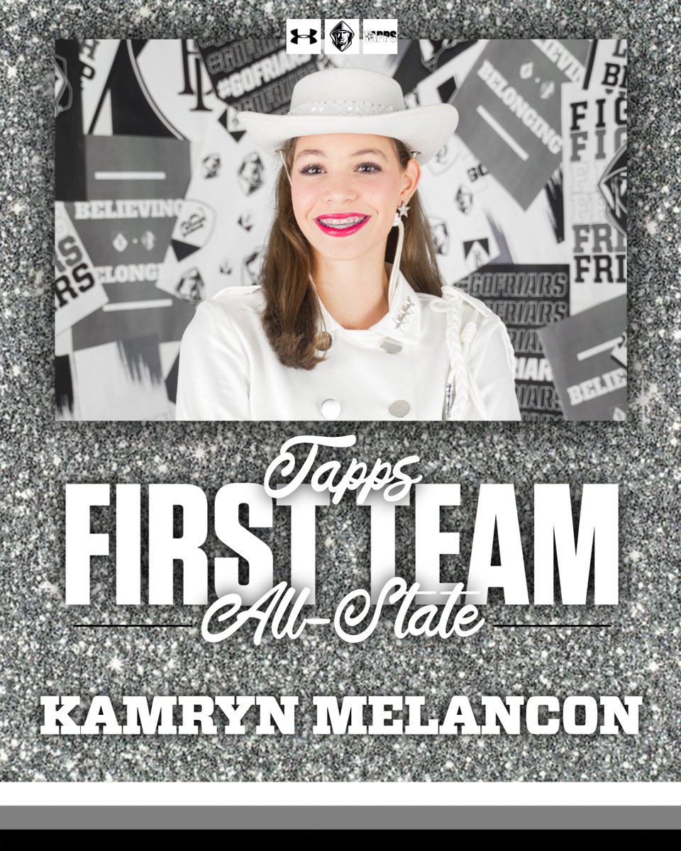 blathletics's tweet photo. Congratulations to the following student-athletes for earning All-State honors at the TAPPS Dance State Competition! @BL_Brigade 

𝗙𝗶𝗿𝘀𝘁 𝗧𝗲𝗮𝗺 𝔸𝕝𝕝-𝕊𝕥𝕒𝕥𝕖
Kamryn Melancon
Alessandra Bonet
Isabella Ruiz

#GoFriars | @BishopLynch https://t.co/42MbdgQhbC