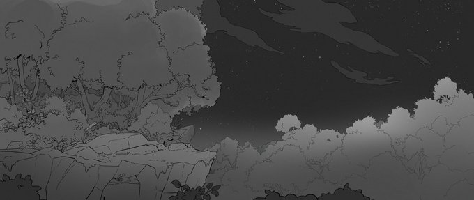 「forest night」 illustration images(Latest)