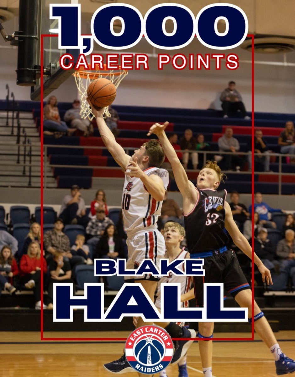 We would like to congratulate <a href="/B_Hall10/">Blake Hall</a> on scoring his 1,000 career point today in our 75-49 win at Bracken County! Congratulations Blake! #RaiderPride