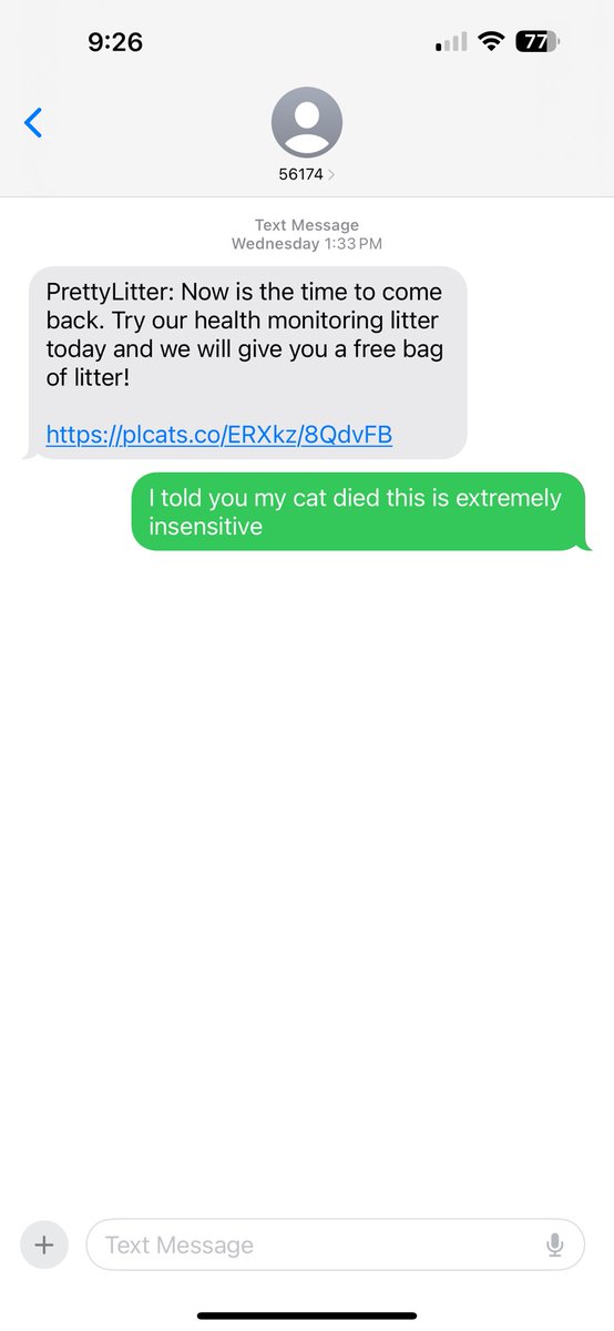 j_labb12's tweet photo. @ballerbrittt Meanwhile I canceled my @PrettyLitter subscription, told them my cat had passed, and instead they sent me this😔 https://t.co/4NdtkJK1ks