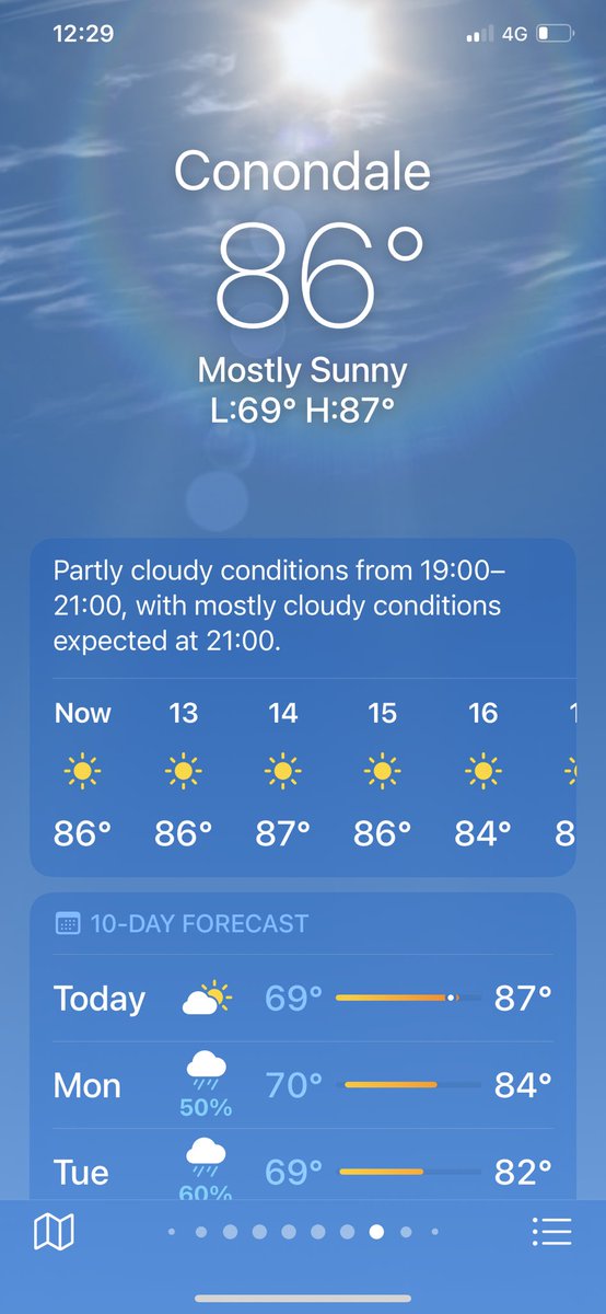 BenGrif13's tweet photo. #tweetyourflowsest
Partly cloudy and 86 https://t.co/o4AHDEwije