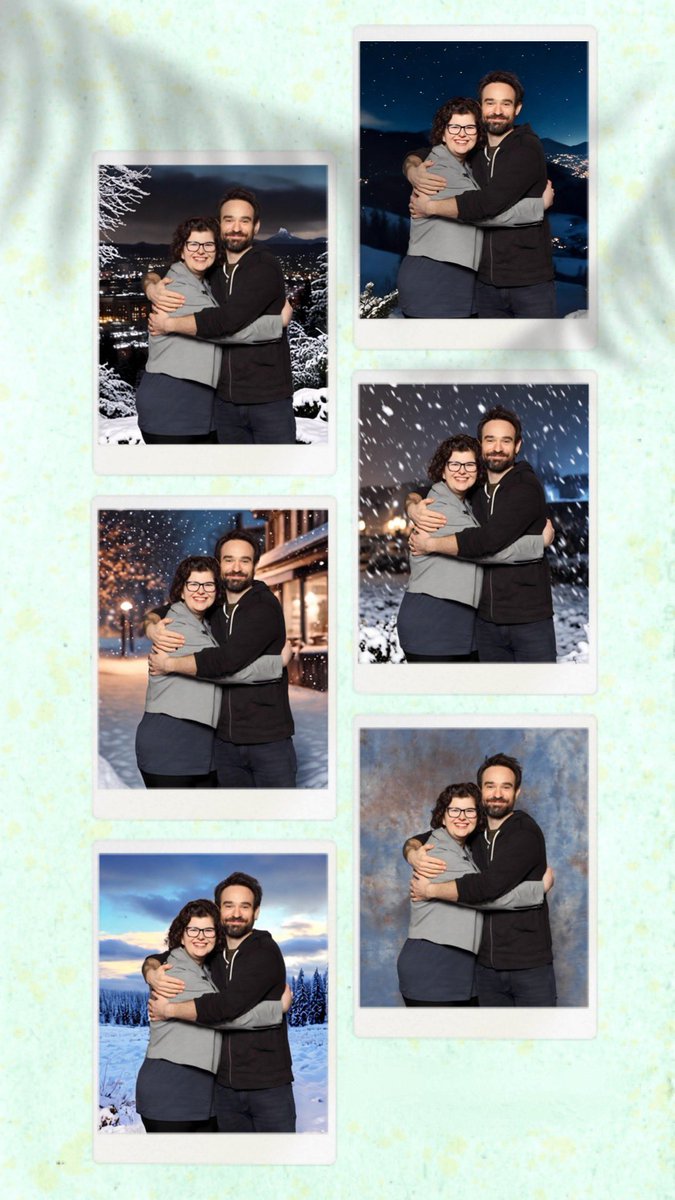 I asked AI to put my #CharlieCox photo in a “Portland Winter” scene. Seems more appropriate for what I experienced today at #FanExpoPortland and I love the results!