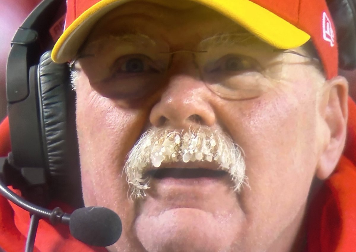 If the NFL wants to go with a person for its logo like the NBA, I nominate icicle mustache Andy Reid.
