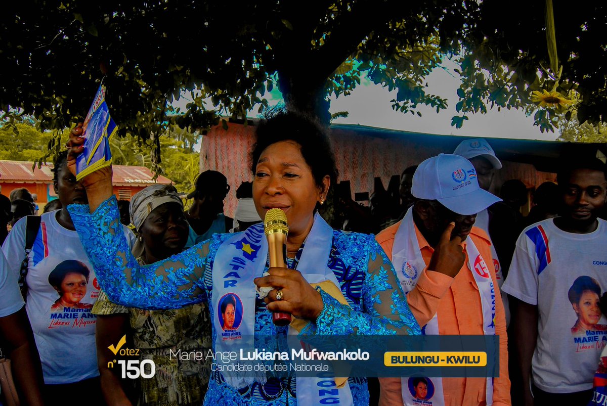 BoboMokonzi's tweet photo. #RDC_elections:Elle va désormais représenter le BULUNGU/#Kwilu à l'assemblée nationale.Félicitations à l'autorité morale du parti #Congo_star Marie-Ange LUKIANA MUFWANKOLO constitue en elle-même une force majeure pr parler de Bulungu développement @CKilubu @DannyKANDA2  @G_Dubuka https://t.co/qTv9xEOv1h