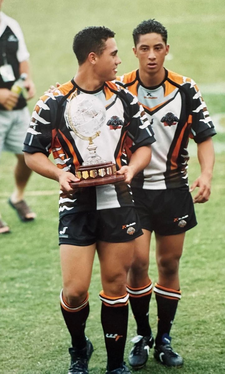18 year old Bronson Harrison and 18 year old Benji Marshall following WT’s World Sevens win in 2004.

20 years on, Bronson is the Club’s Balmain Pathways manager, and Benji is the Club’s NRL head coach.