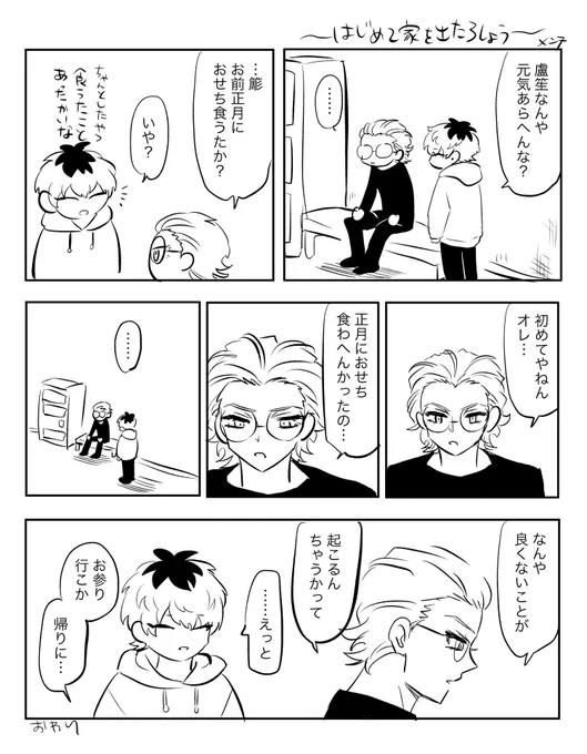 初めて実家出て正月を過ごしたろしょう 