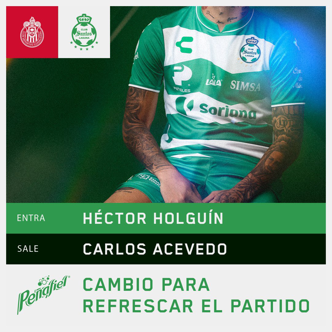 ClubSantos's tweet photo. Hubo cambio en el equipo. ¡VENGA, POLO! 

#PrimeroGuerrero #Peñafiel https://t.co/wYd58llSkN