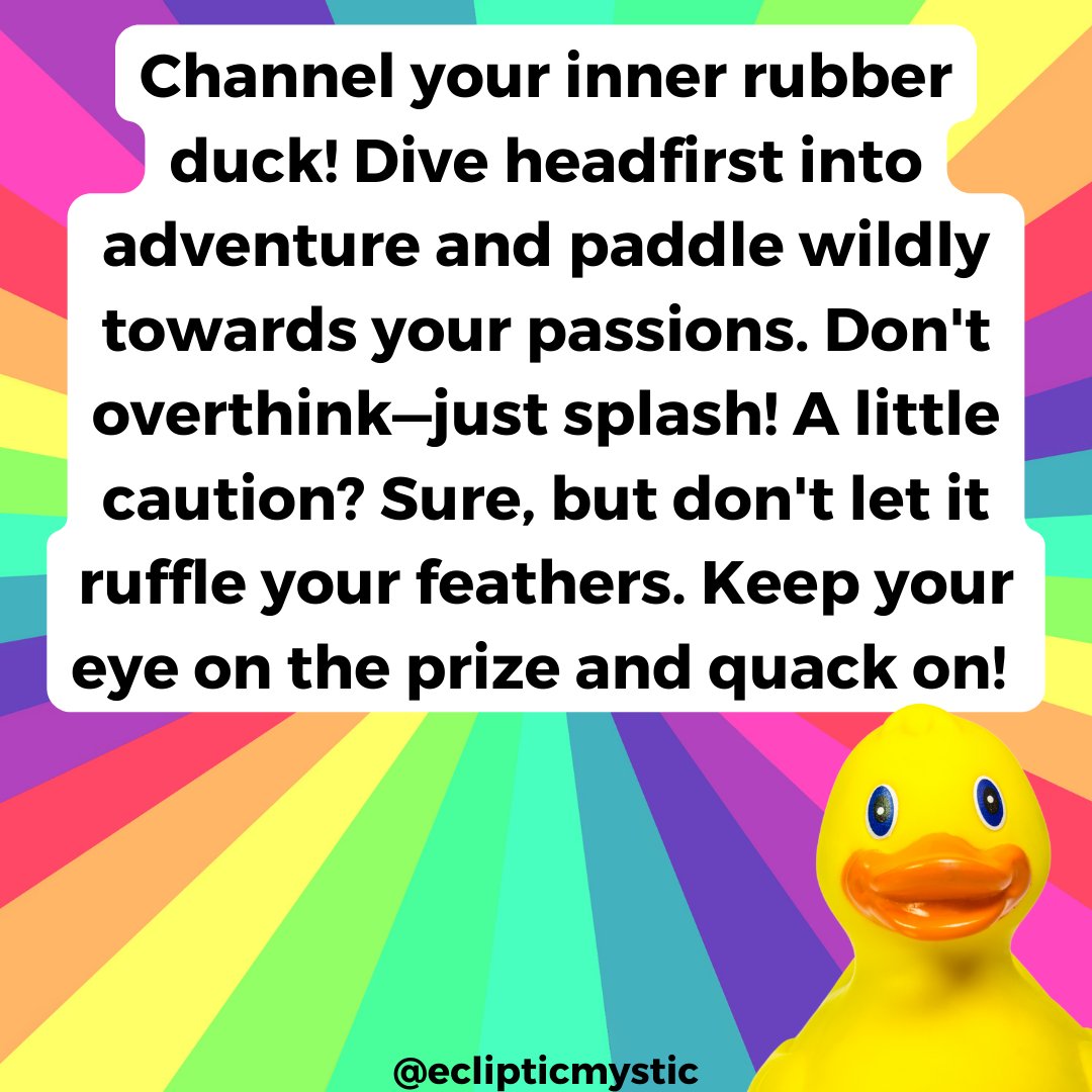 mynewphase's tweet photo. 🎉🛁 Happy National Rubber Ducky Day, folks! 🛁🎉
Snap a pic of your favorite rubber ducky or your whimsical bath time setup with the tags #RubberDuckyDelight #EclipticMystic. Let's create a splash of happiness and share our quacky, cute companions! 📸🛀

Keep floating,
EM
#ducky https://t.co/gDH3zMU1gk
