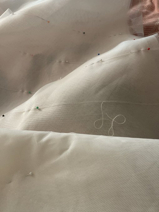 I&rsquo;ve been doing a lot of hand stitching where I keep poking my leg with the needle. So today I finally