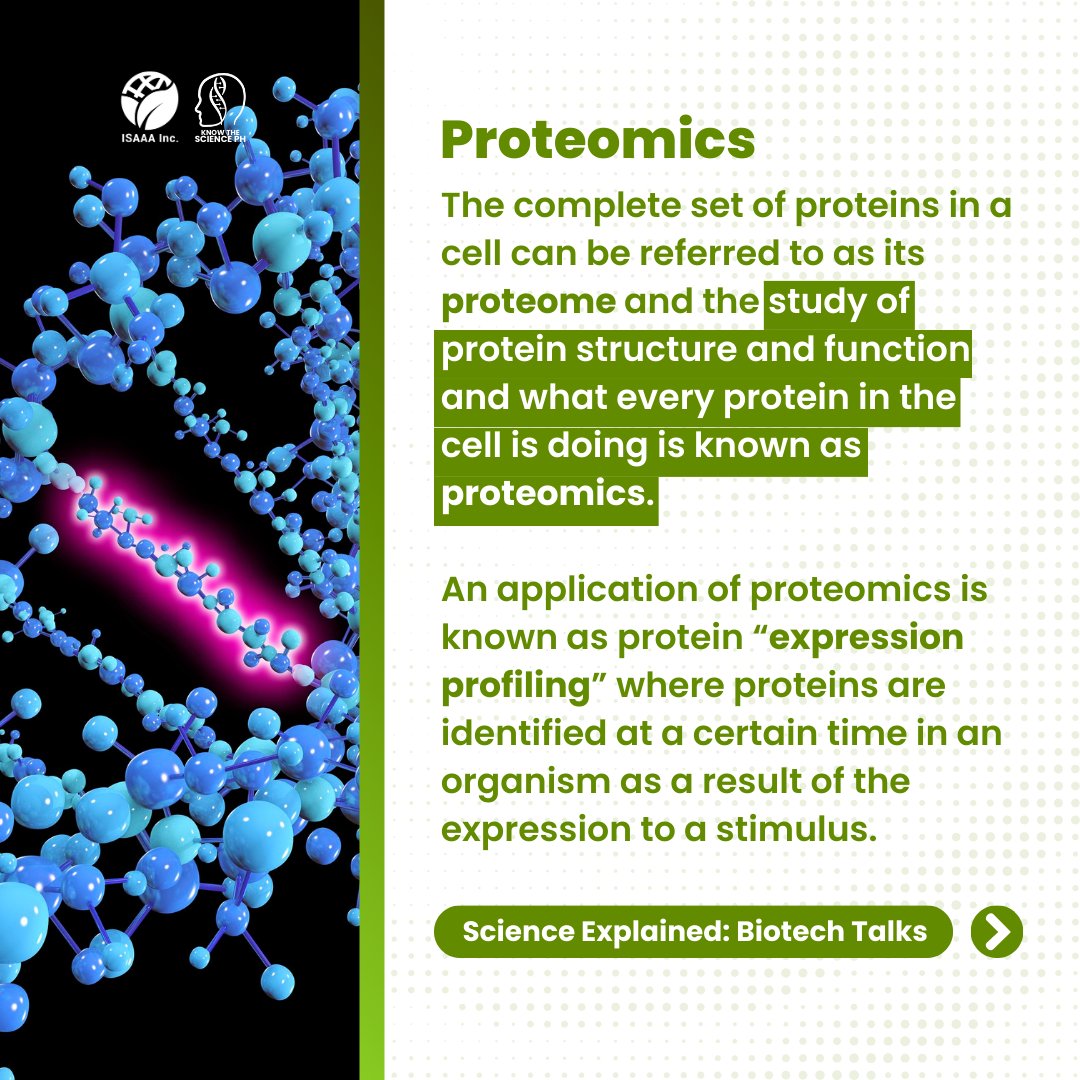 KnowSciencePH's tweet photo. The word "omics" refers to a field of study in biological sciences that ends with -omics, such as genomics, proteomics, or metabolomics.
Learn more here: https://t.co/LU3Tjgsm4m
#Genomics #Proteomics #Metabolomics #Biotechnology #KnowTheScience #ISAAA https://t.co/LRVp8gumC1