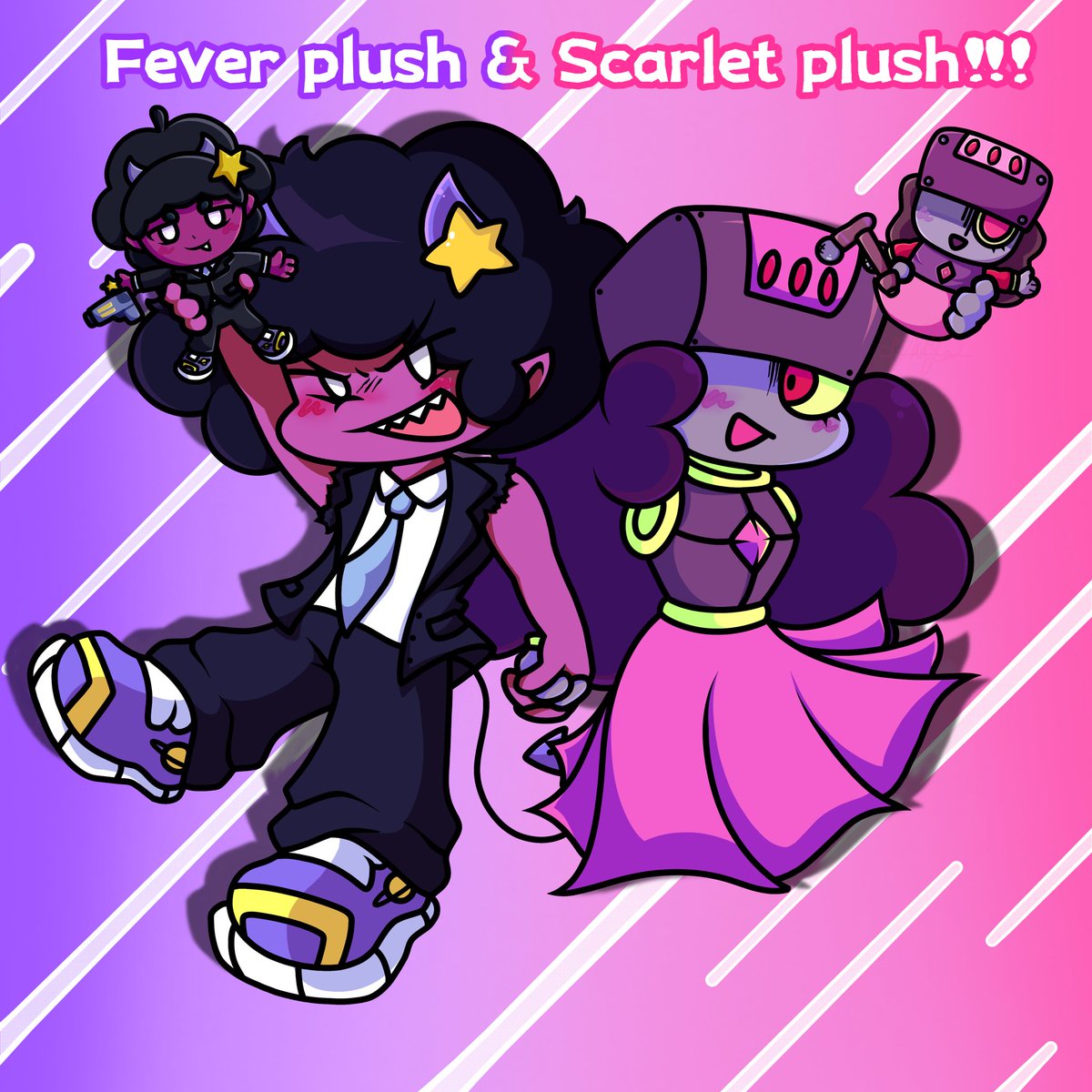 Mariya2680's tweet photo. FEVER PLUSH AND SCARLET PLUSH!!!
😈🔮
(Also, congratulations on the Scarlett plush, 200 sold and 100% funded!!!!)
#SCARLETPLUSH https://t.co/COm3hiq36n