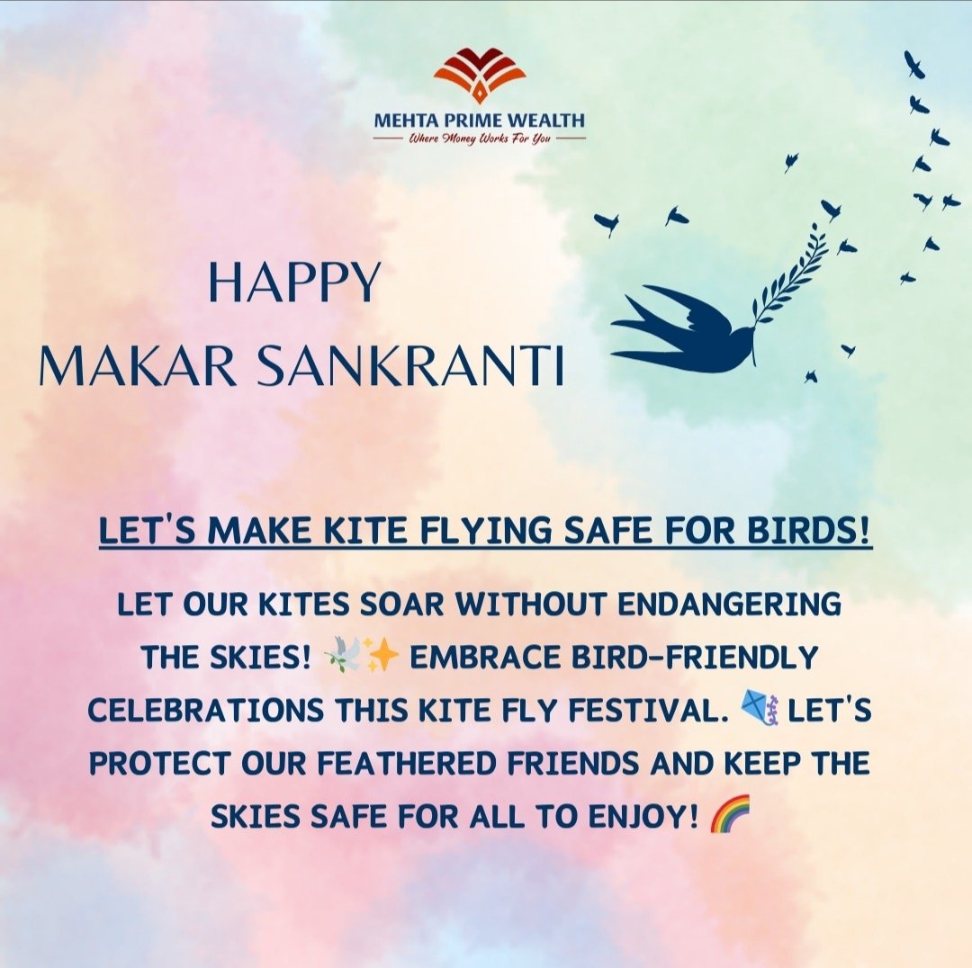 mehta_prime's tweet image. Save the birds this kite flying day🕊️☁️, Happy Makar Sankranti! #SafeSkies #BirdsMatter