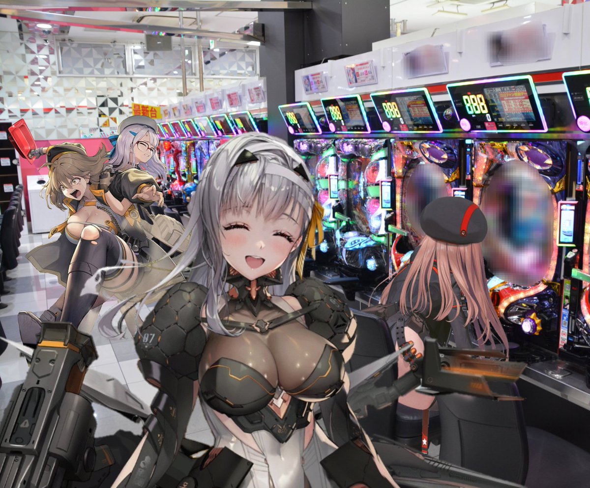 Musoufuuinsmash's tweet photo. みんなで一緒に打ってます！

 #ニケパチンカス部 https://t.co/gkF0UiK4H0