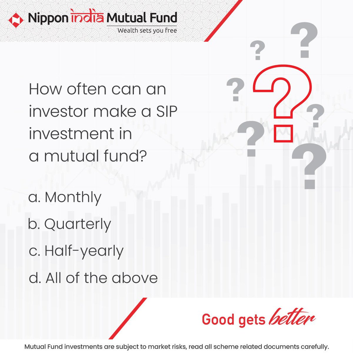 #TheNipponQuiz is here!

Comment below the correct answer and tag @nipponindiamf with 3 friends to win special prizes!

#Contest #ContestAlert #NipponIndiaMutualFund #MutualFund #Investment #Savings #FinancialGoals