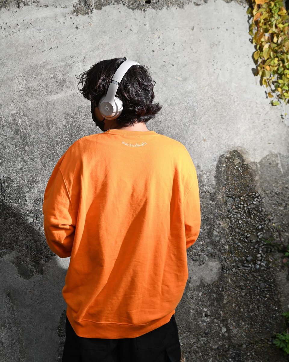marshallmate_jp's tweet photo. 【1stLINE UP発表】

🌼Marshall Mate LOGO sweat shirt🌼

・BLACK
・OLIVE KHAKI
・ORANGE

の3色展開！！

左胸にロゴ刺繍、背面首元にmarshall mateのALL刺繍

1st先行販売受付
本日1月14日12:00〜
1月23日23:00が締め切りになります。

↓購入リンク↓
https://t.co/MDrf8FZMlU https://t.co/0ETyee1iqB